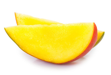 Fresh mango on white background
