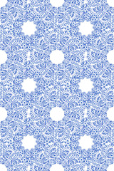 Russian ornamental traditional style gzhel