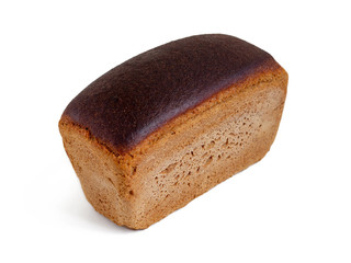 Isolated loaf of bread