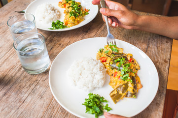 Indonesian eggplant curry recipe