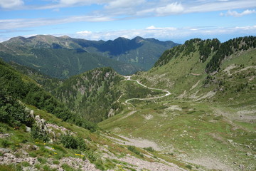 Lagorai mountain range in the eastern Alps in Trentino, Italy