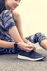 Active woman concept