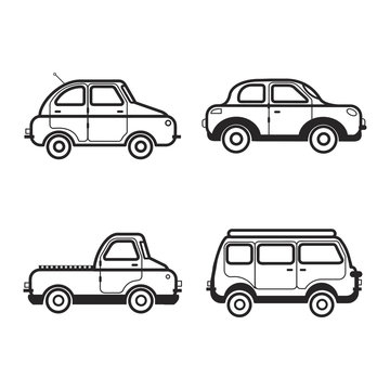 Collection of cars illustration