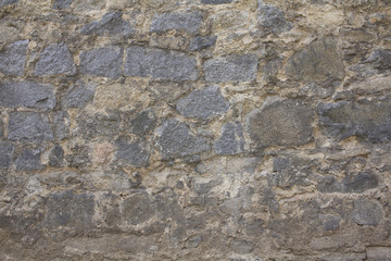 the stone wall of great stones and mortar