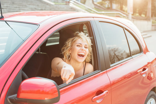 Girl In A Driving School