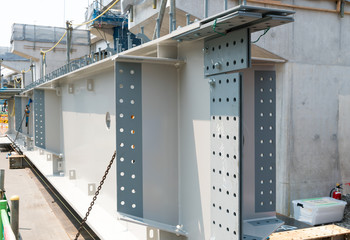 工事現場イメージ・高速道路・鉄骨