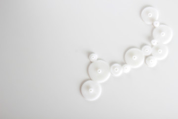gears on a white background
