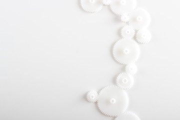 gears on a white background