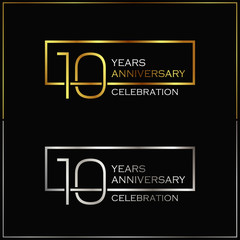 10th years anniversary celebration background