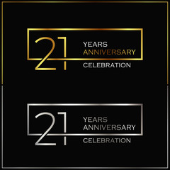 21st years anniversary celebration background