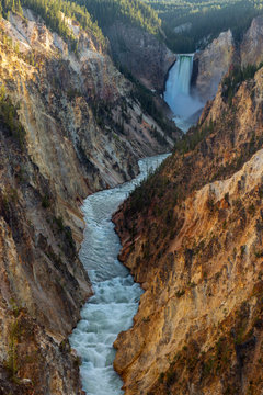 Lower Falls of the Grand Canyon of the Yellowstone National Park, Wyoming, USA