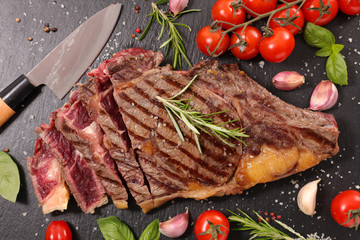 grilled beef and ingredient