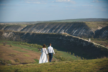 Fototapeta premium Couple Enjoying Landscape