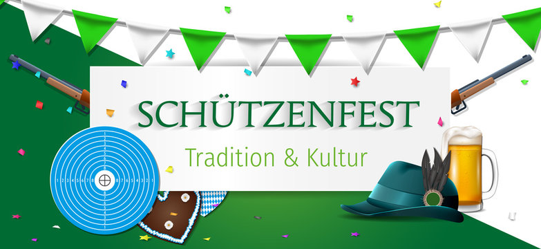 Sch&uuml;tzenfest. Zielscheibe - Sch&uuml;tzenfest