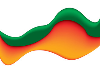 Plastic colorful shapes for Orange and Green