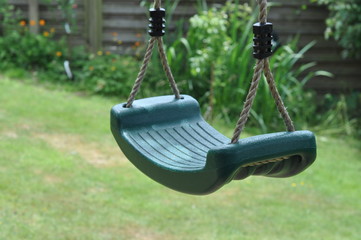 A child's garden swing