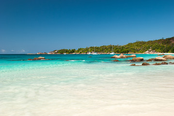 Fototapeta na wymiar Praslin island, Seychelles