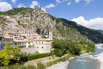 Obraz premium The medieval city of Entrevaux, France