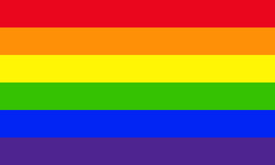 Rainbow flag movement lgbt. Symbol of sexual minorities, gays and lesbians. Vector illustration.