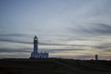 Fototapeta na wymiar A Lighthouse at Dusk