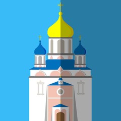 Church icon. Flat image.