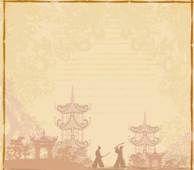 Japanese Samurai fighters