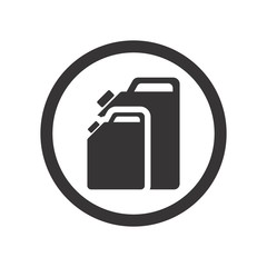 Gas Icon. Cylinder of Tank Logo. power and energy symbol. vector eps 08.