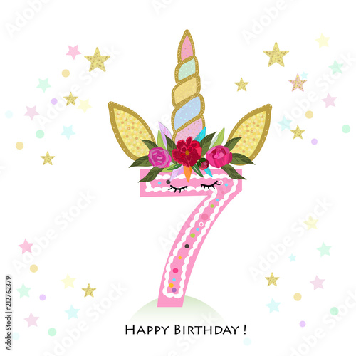 7th Birthday Invitation Template For Girls - Free Template ...