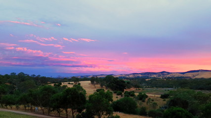 Obraz premium Sunset in Barossa Valley, South Australia