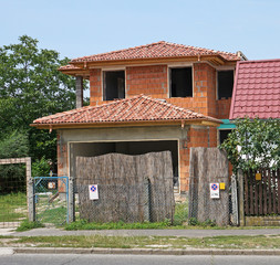 Construction of a new family house