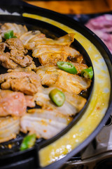 Bulgogi grill pork bbq in korea style