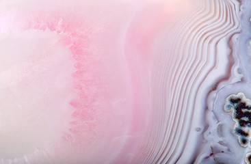 light pink and grey complex agate macro