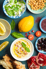 Middle eastern cooking meze