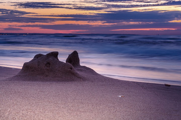 zachód słońca nad Zatoką Gdańską © Krzysztof Stasiak