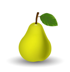 Pear isolated on white background