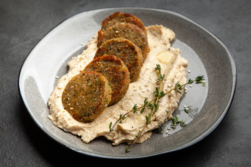 Falafel and hummus