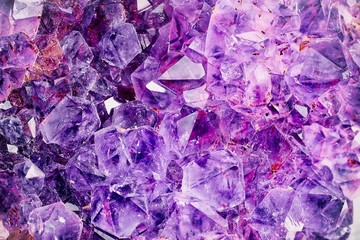 Bright Violet Texture from Natural Amethyst