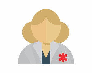 woman doctors medical medicare health care pharmacy clinic image vector icon logo