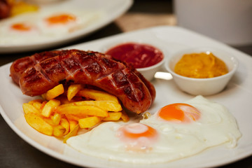 Sausages And Eggs
