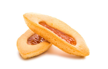 biscuits with jam isolated