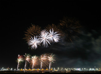 Fireworks on Bahrain National Day 2016