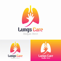 Healthy Lung Logo Vector Template