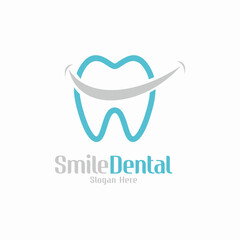 Smile Dental Logo Vector Template