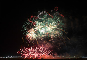 Fireworks on Bahrain National Day 2016