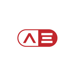 Initial Letter AE Logo Template Design