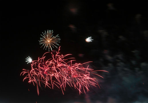 Fireworks on Bahrain National Day 2016