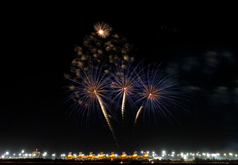 Fireworks on Bahrain National Day 2016
