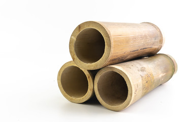 Bamboo tube isolated
