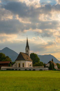 Parish church St. Andreas in Staudach-EWgerndach, Traunstein, Bavaria, Germany