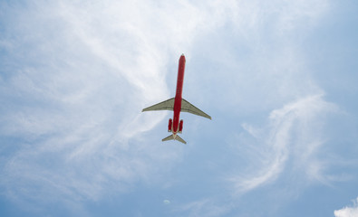 plane in the sky